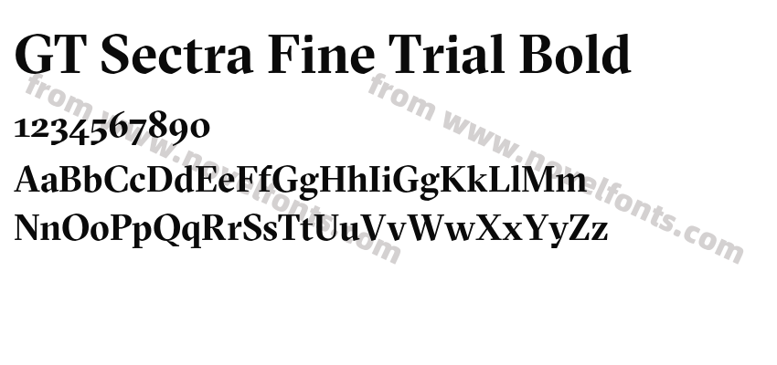 GT Sectra Fine Trial BoldPreview