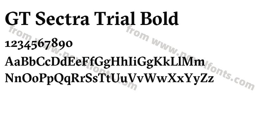 GT Sectra Trial BoldPreview