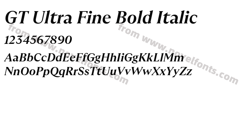 GT Ultra Fine Bold ItalicPreview