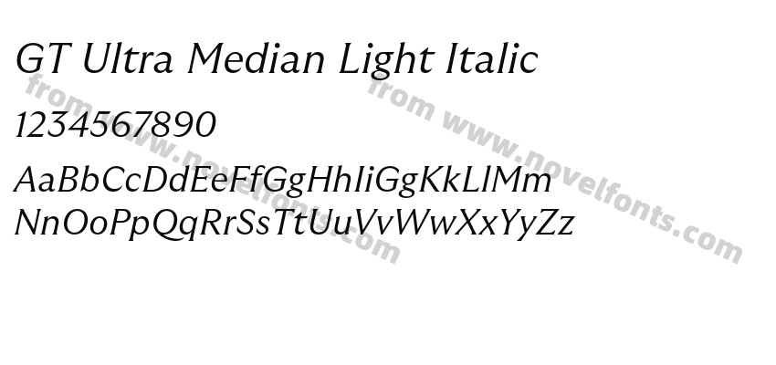 GT Ultra Median Light ItalicPreview
