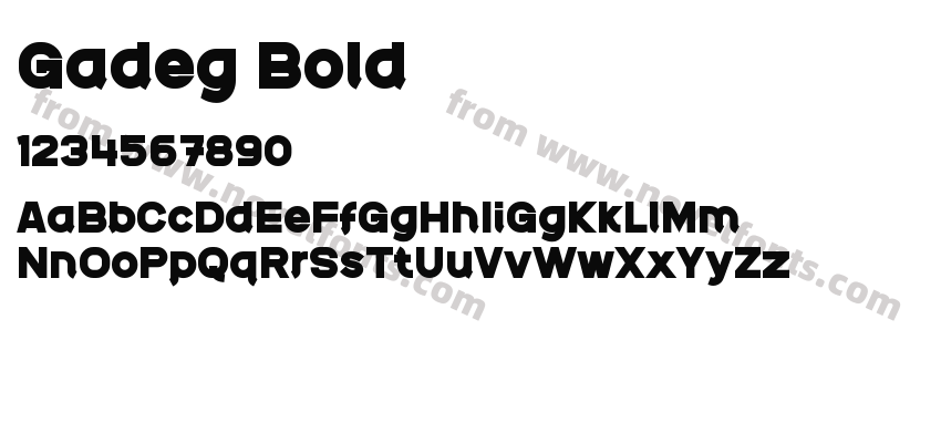 Gadeg BoldPreview