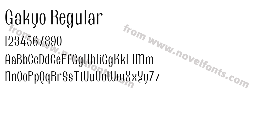 Gakyo RegularPreview