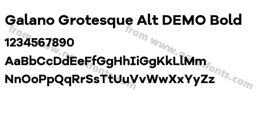 Galano Grotesque Alt DEMO BoldPreview