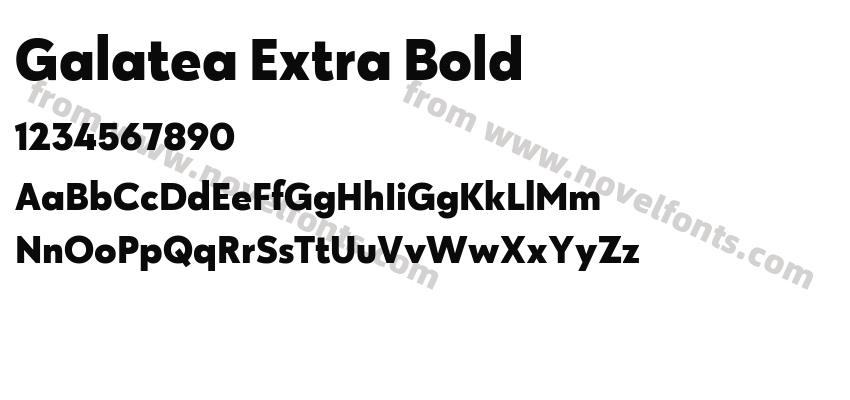 Galatea Extra BoldPreview