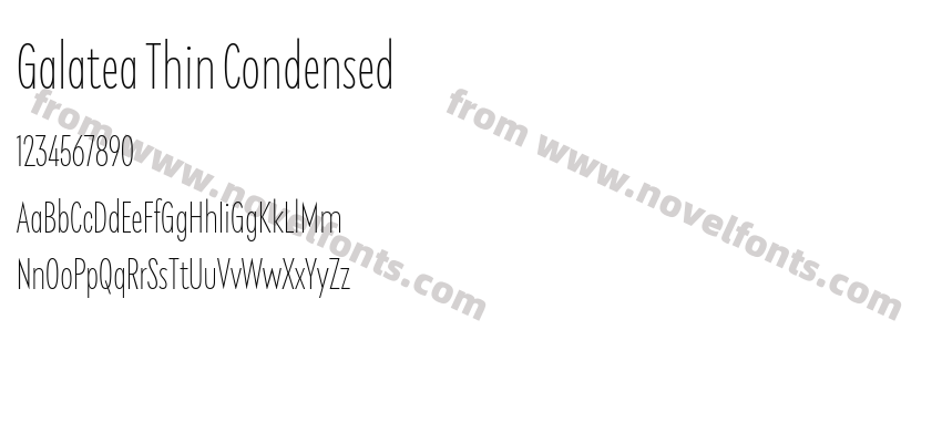 Galatea Thin CondensedPreview