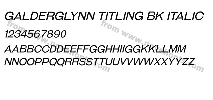 Galderglynn Titling Bk ItalicPreview