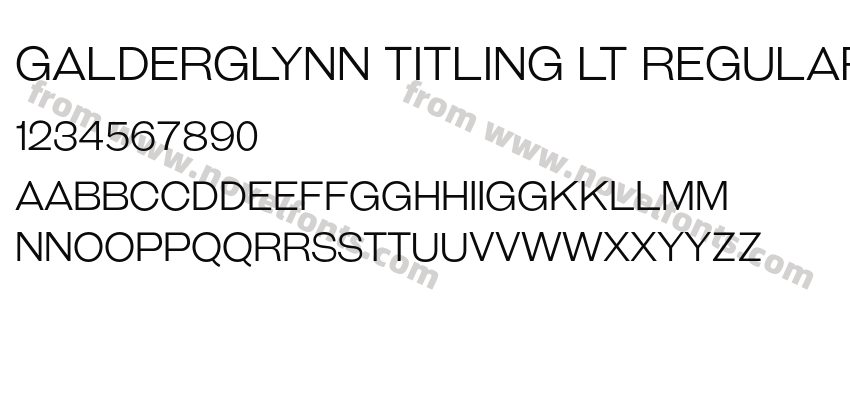 Galderglynn Titling Lt RegularPreview