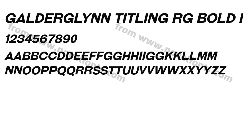 Galderglynn Titling Rg Bold ItalicPreview