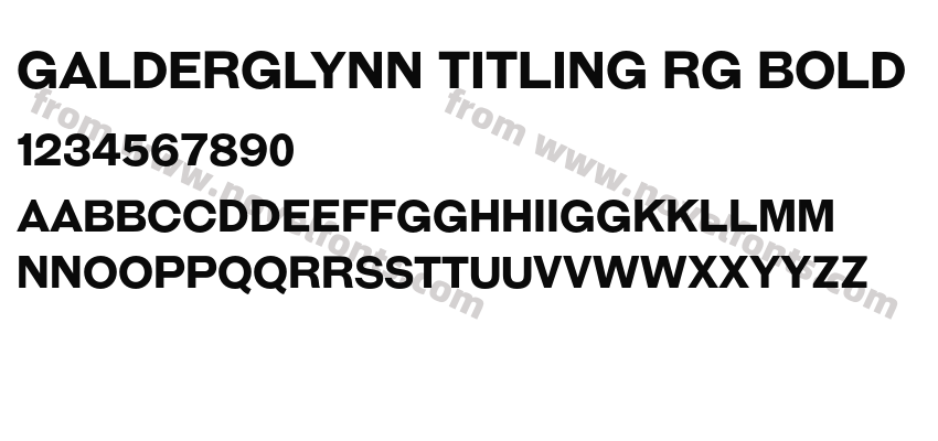 Galderglynn Titling Rg BoldPreview