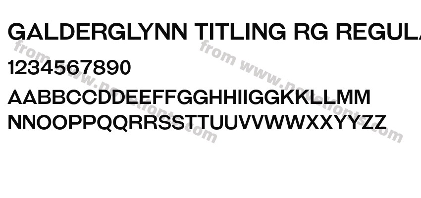 Galderglynn Titling Rg RegularPreview
