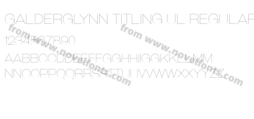 Galderglynn Titling Ul RegularPreview