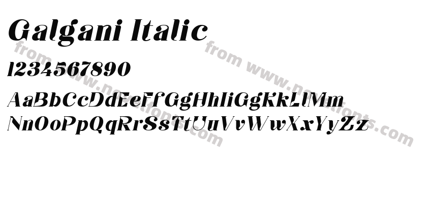 Galgani ItalicPreview