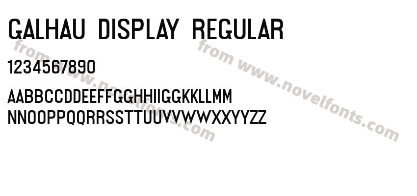 Galhau Display RegularPreview