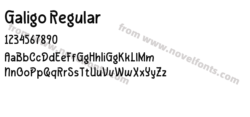 Galigo RegularPreview