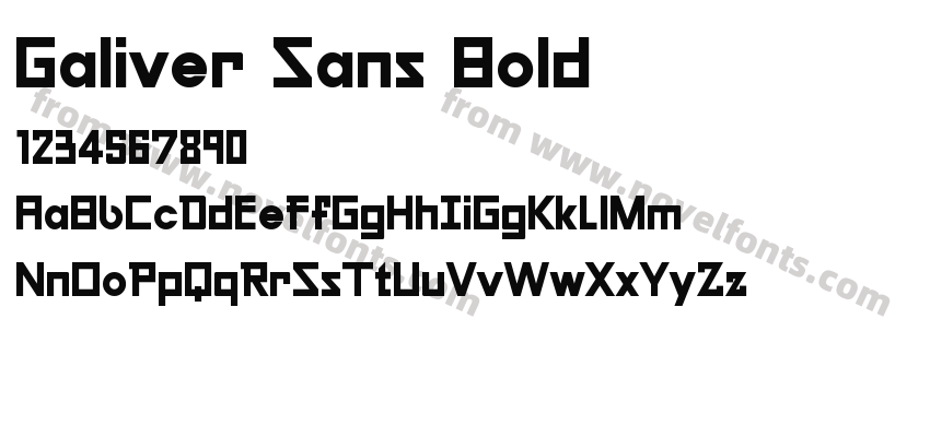 Galiver Sans BoldPreview