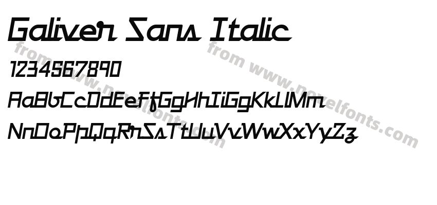 Galiver Sans ItalicPreview