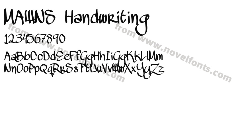 MAWNS HandwritingPreview