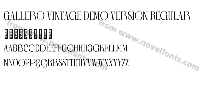 Gallero Vintage Demo Version RegularPreview