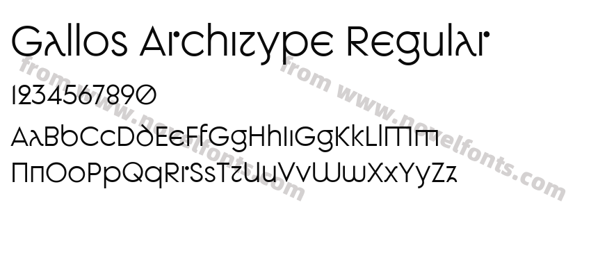 Gallos Architype RegularPreview