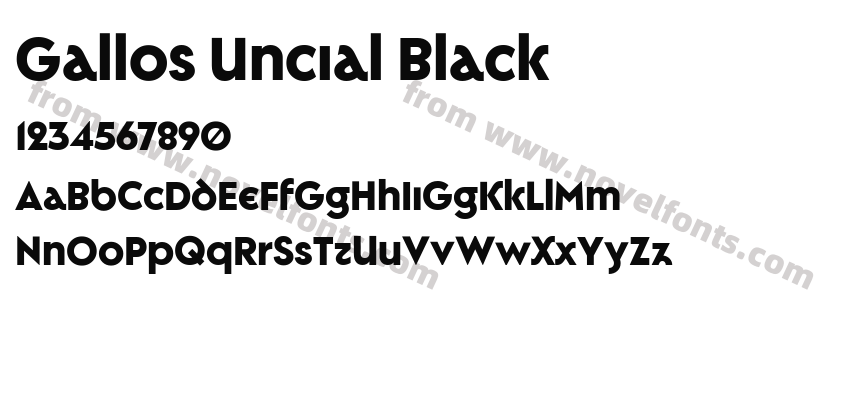 Gallos Uncial BlackPreview