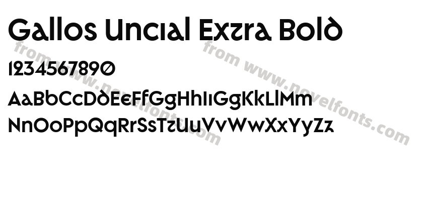 Gallos Uncial Extra BoldPreview