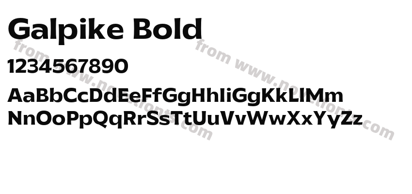 Galpike BoldPreview