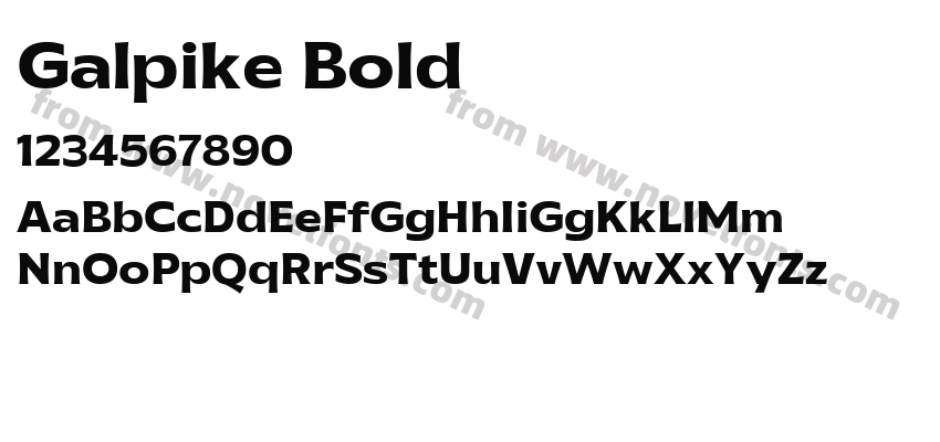 Galpike BoldPreview