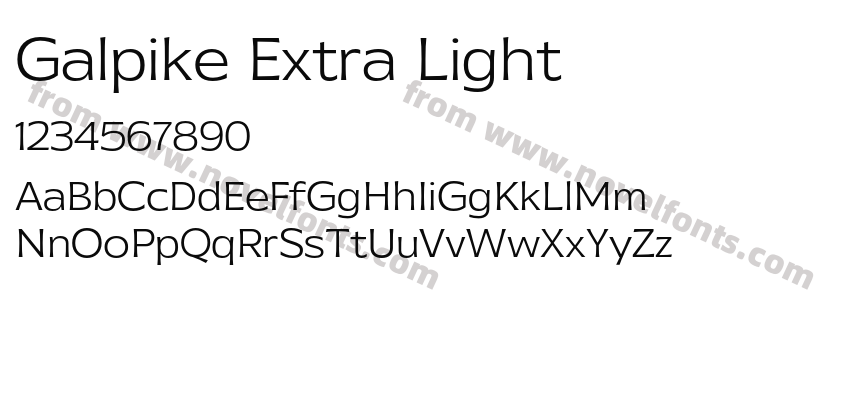 Galpike Extra LightPreview