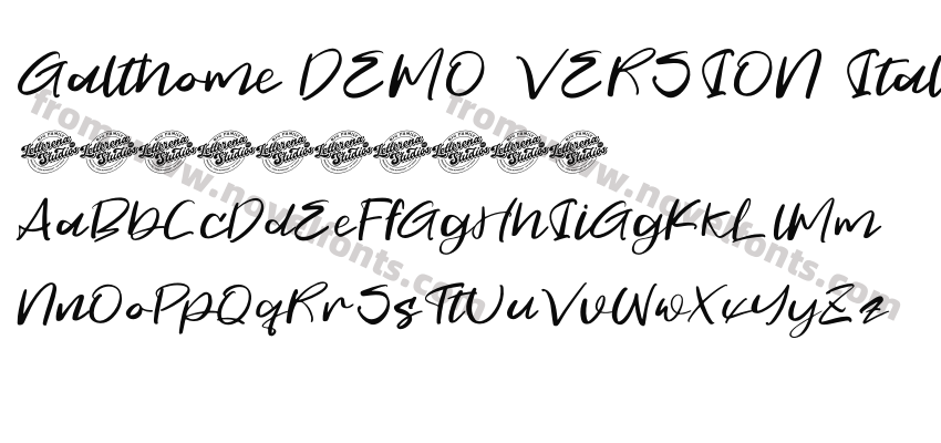 Galthome DEMO VERSION ItalicPreview