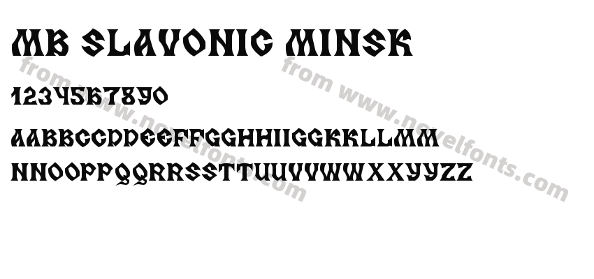 MB Slavonic MinskPreview