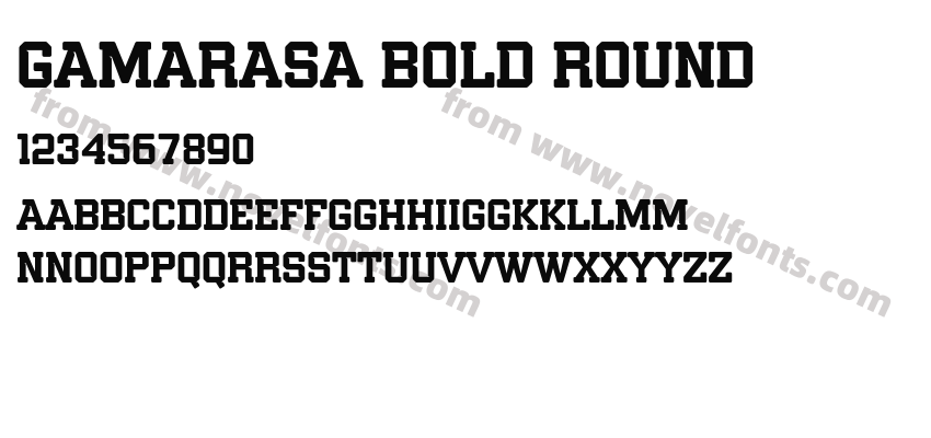 Gamarasa Bold RoundPreview