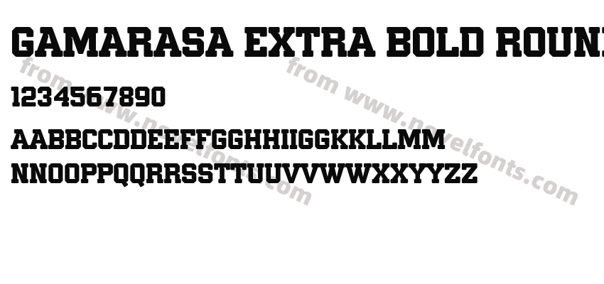 Gamarasa Extra Bold RoundPreview