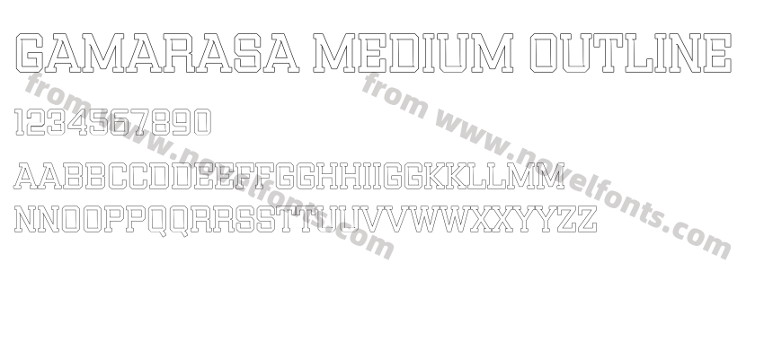 Gamarasa Medium OutlinePreview