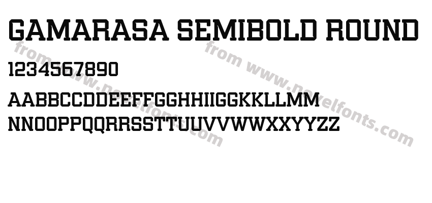 Gamarasa Semibold RoundPreview