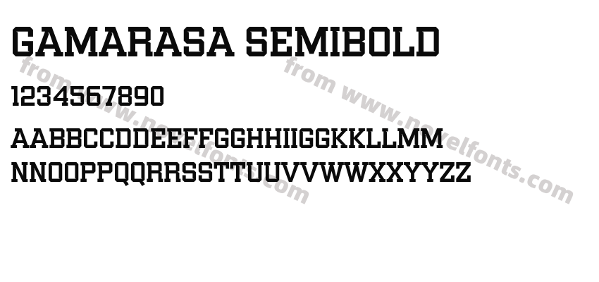 Gamarasa SemiboldPreview
