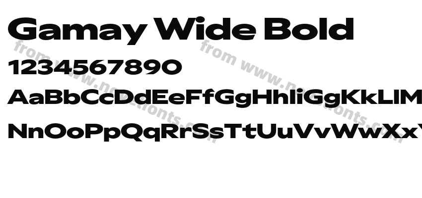 Gamay Wide BoldPreview
