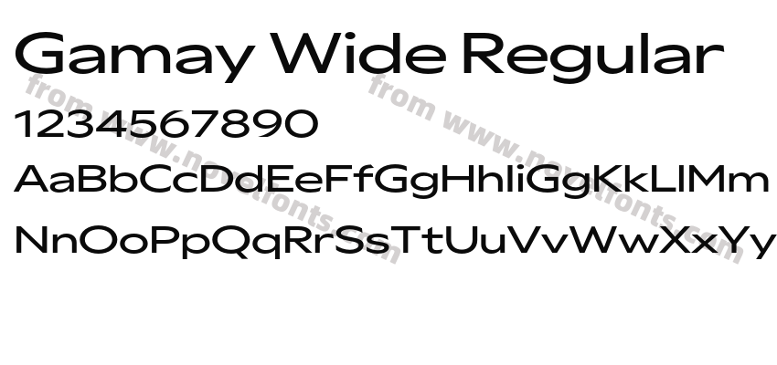 Gamay Wide RegularPreview