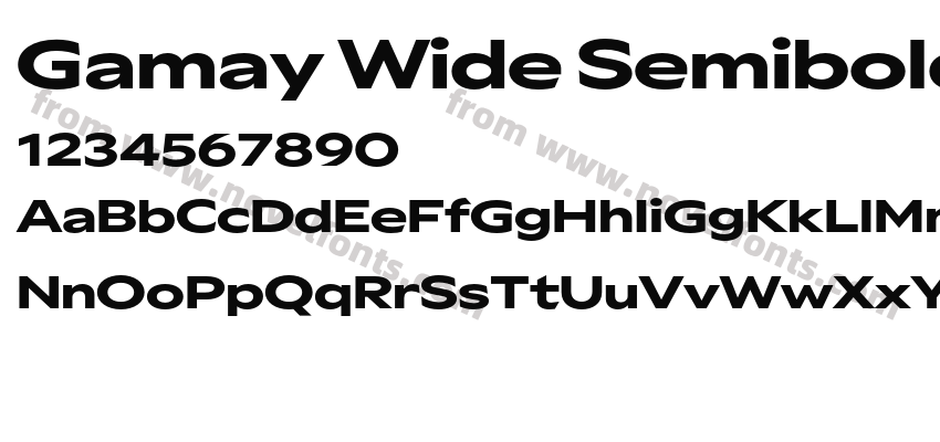 Gamay Wide SemiboldPreview