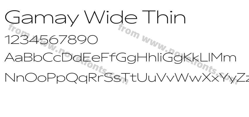 Gamay Wide ThinPreview