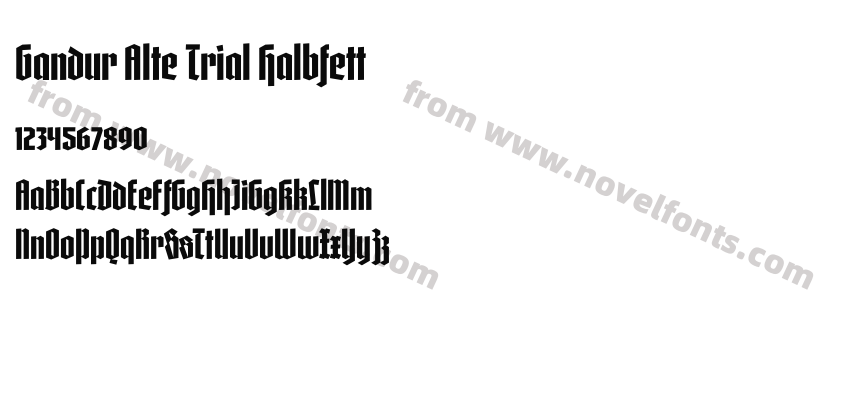 Gandur Alte Trial HalbfettPreview