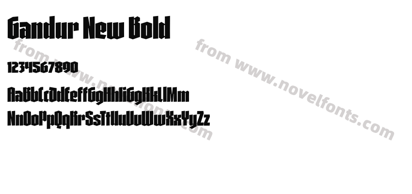 Gandur New BoldPreview