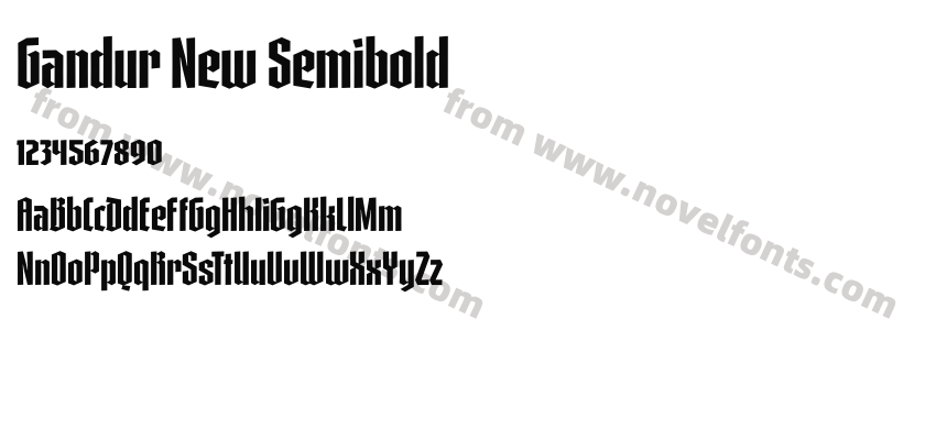 Gandur New SemiboldPreview