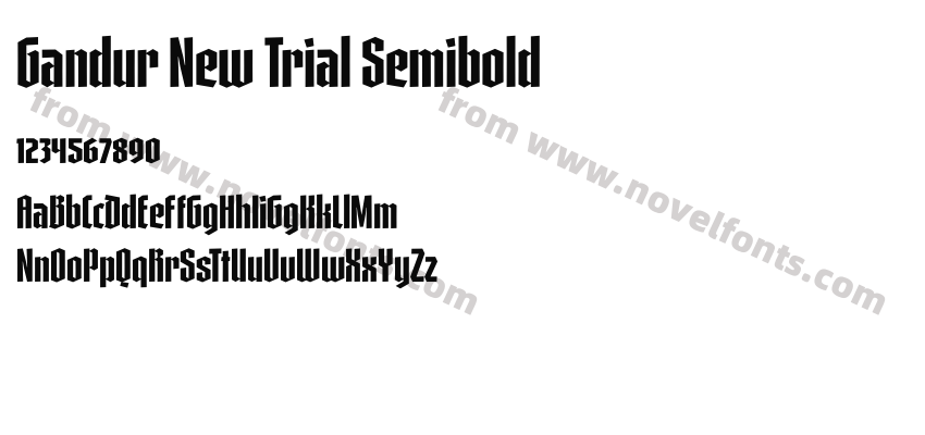 Gandur New Trial SemiboldPreview