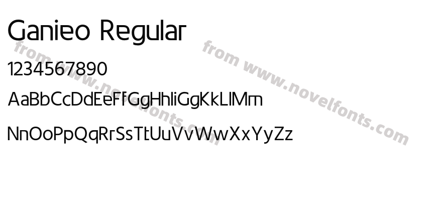 Ganieo RegularPreview