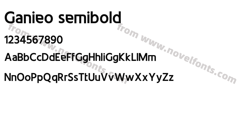 Ganieo semiboldPreview