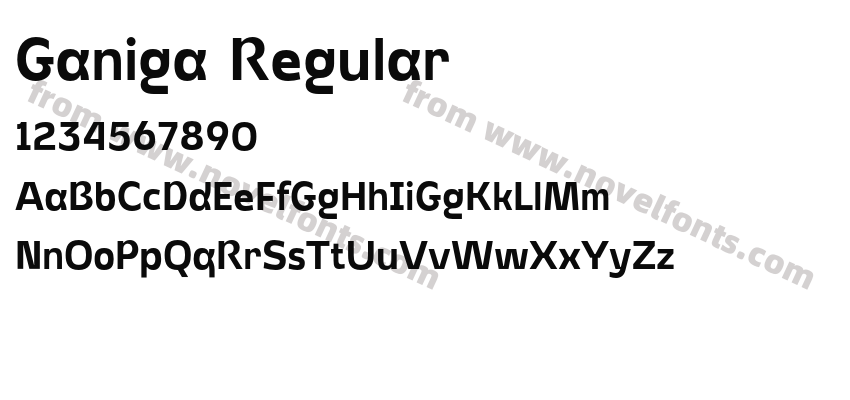 Ganiga RegularPreview