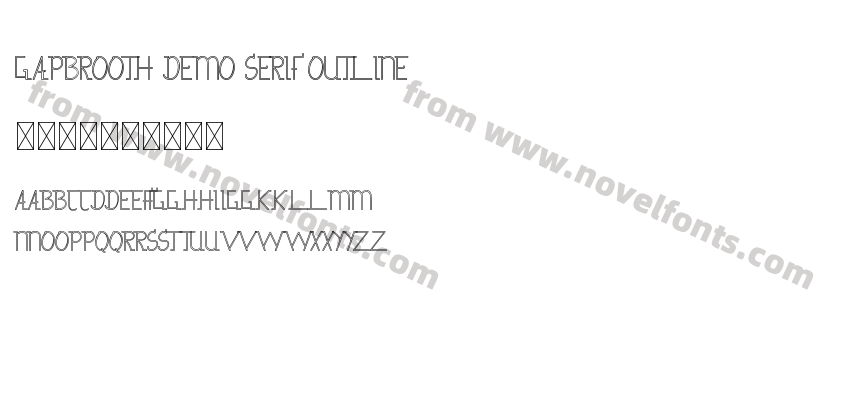 Gapbrooth Demo Serif OutlinePreview