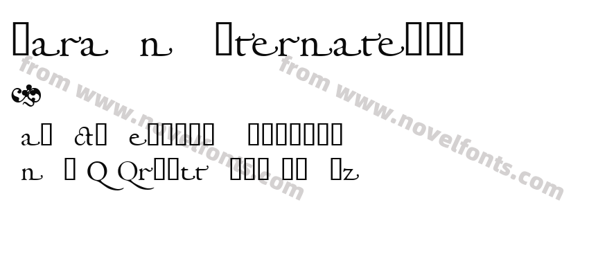 Garamond AlternateSSKPreview
