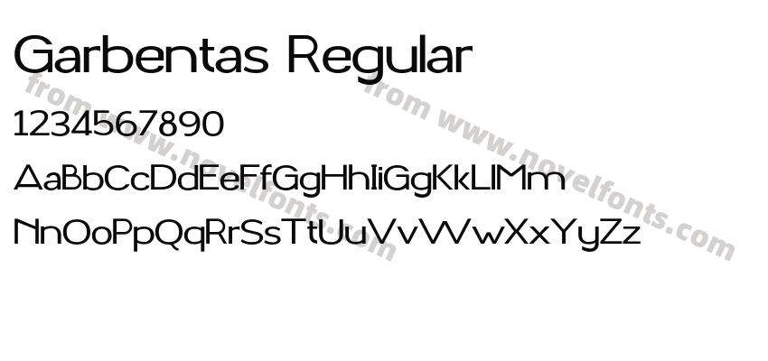 Garbentas RegularPreview
