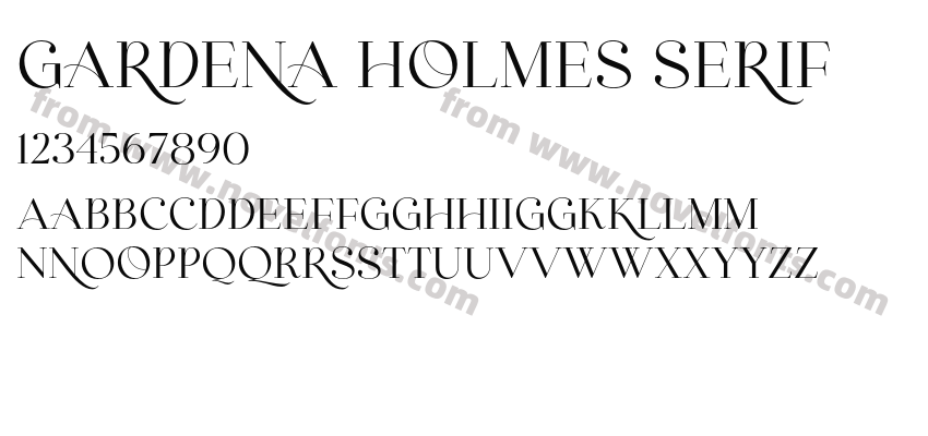 Gardena Holmes SerifPreview